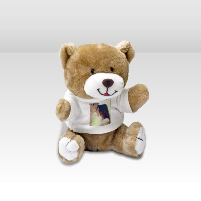 Idea regalo San Valentino orso peluche con foto Idea regalo San Valentino orso peluche con foto