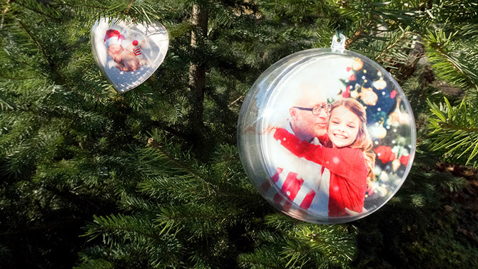 Palle di Natale con foto