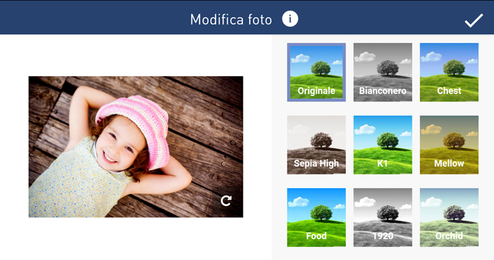 Fotolibri personalizzati - Filtri