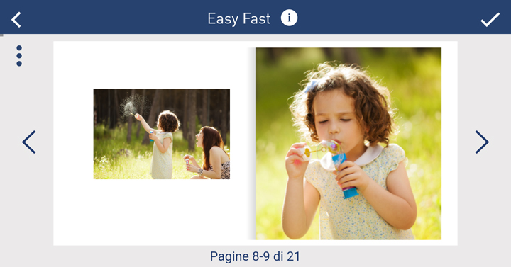 Stampa foto album da app - Ridimensiona le foto