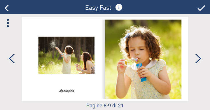 Stampa fotolibro da app - Testi