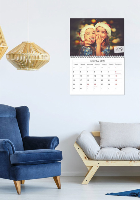 Calendario parete giorni personalizzato