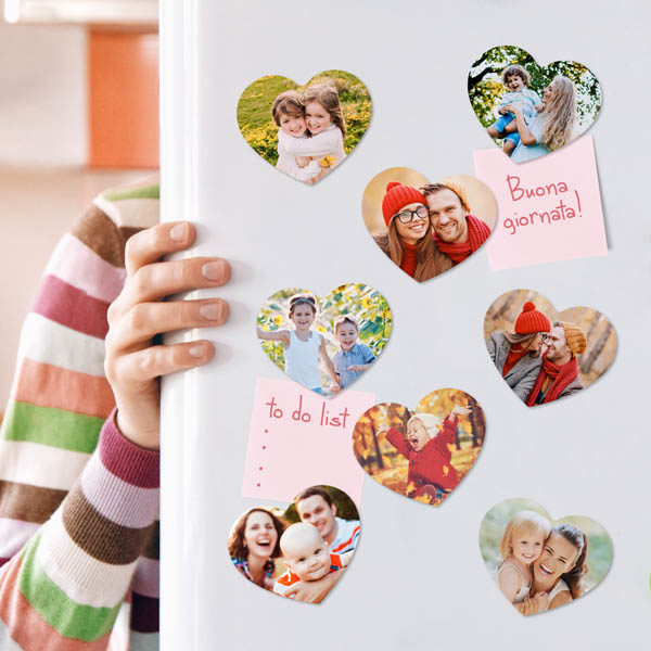 cosa regalare alla mamma set magneti cuore