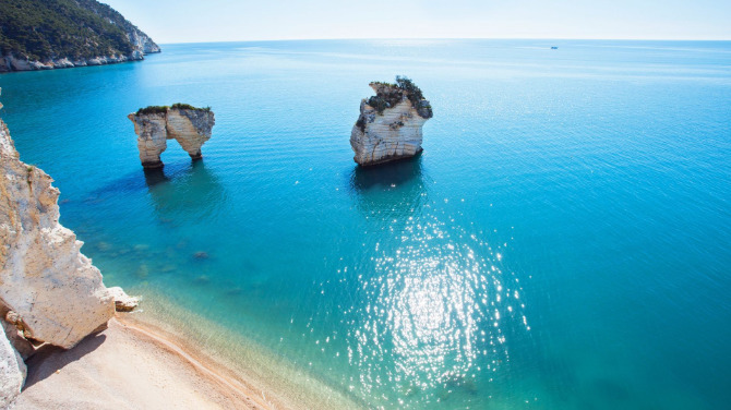 Costa sud del Gargano, la Baia delle Zagare