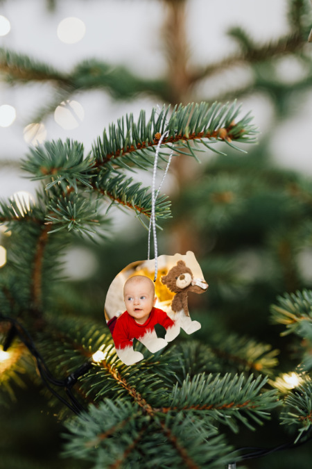 Decorazioni fai da te con foto per addobbare l'albero di natale