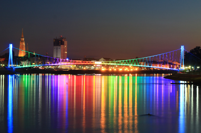Effetto arcobaleno sulle foto