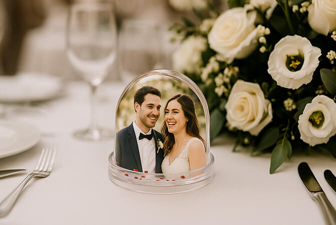 Bomboniere di matrimonio originali: snowball
