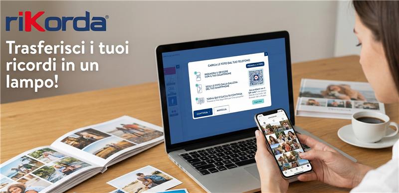caricamento con QR code